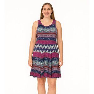 Torrid Multicolour Sleeveless Free Flowing Dress Size 1X Boho Feminine Style